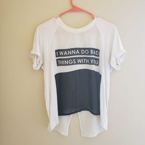NWT ZARA Logo T Shirt
